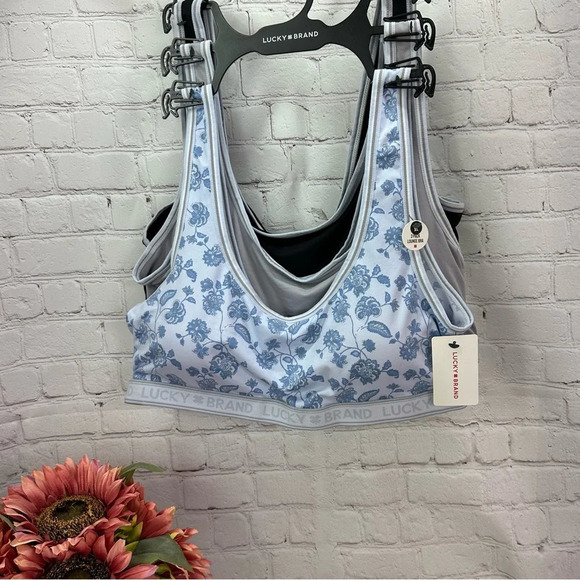 Lucky Brand Other - NWT Lucky brand 3pk lounge bra sz xl boho foundation layering